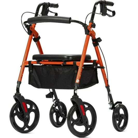 YF-9007B Elenker Mobility Rollator Walker with 10" Wheels, Adjustable Seat and Arms 2