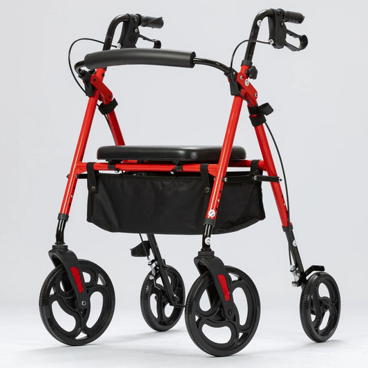 YF-9007B Elenker Mobility Rollator Walker with 10" Wheels, Adjustable Seat and Arms 2