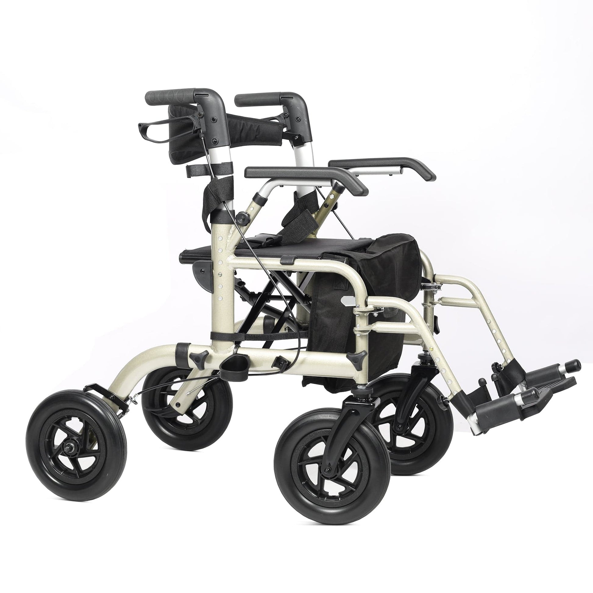 Elenker® HFK-9213-5 All-Terrain 2 in 1 Rollator Walker 10” Champagne