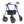 ELENKER ® HFK-9236D4 All-Terrain Rollator Walker with 10” Rubber Wheels, Padded Seat & Backrest, Under-seat Basket for Seniors Blue