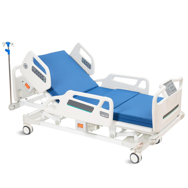 SLD-A51-112 ELENKER Full Electric Hospital Bed for Home Use, Premium Multi Functional Hospital ICU Bed with Trendelenburg and Reverse Trendelenburg. CPR One-Touch Reset and Stop Emergency Stop Features