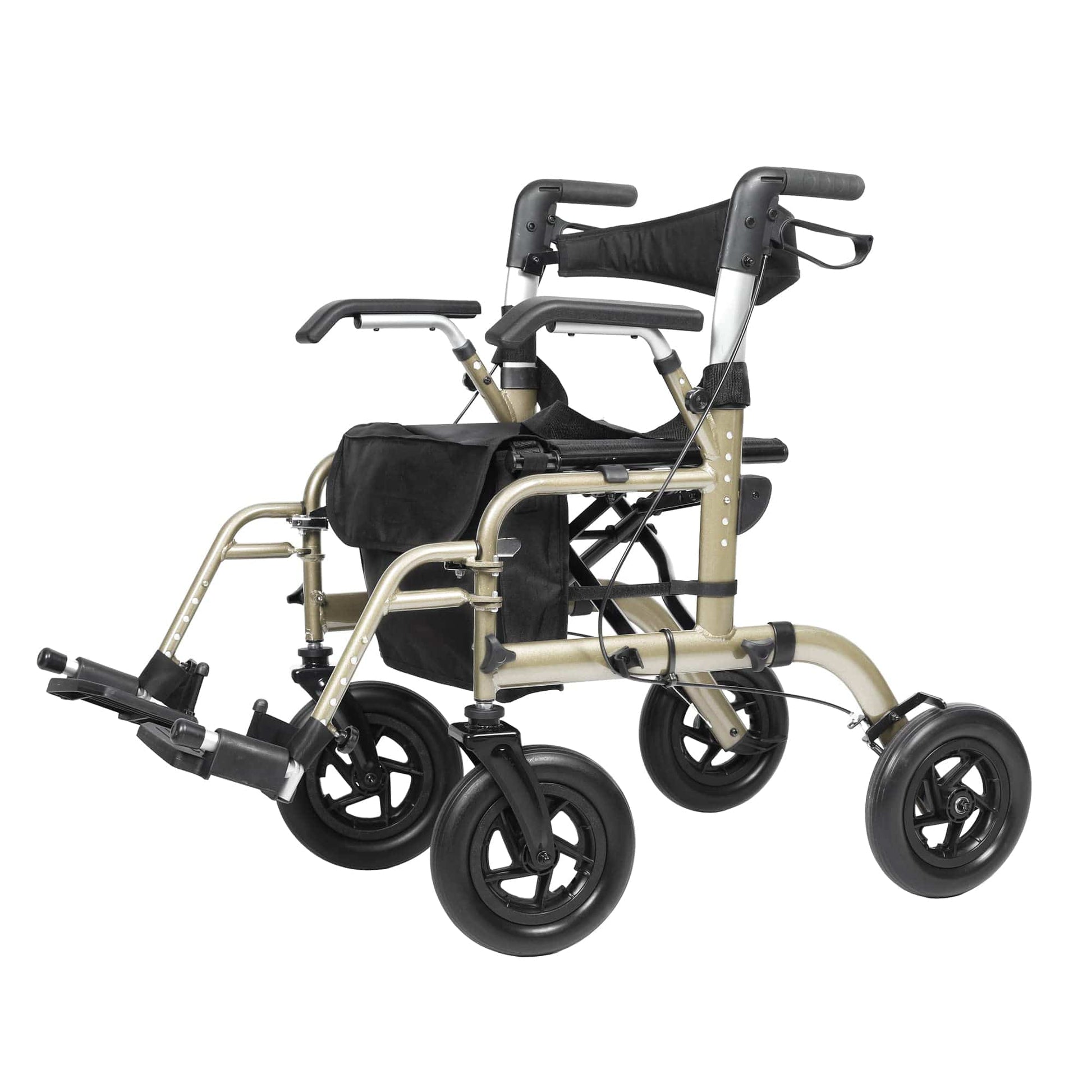 Elenker® HFK-9213-5 All-Terrain 2 in 1 Rollator Walker 10” Champagne