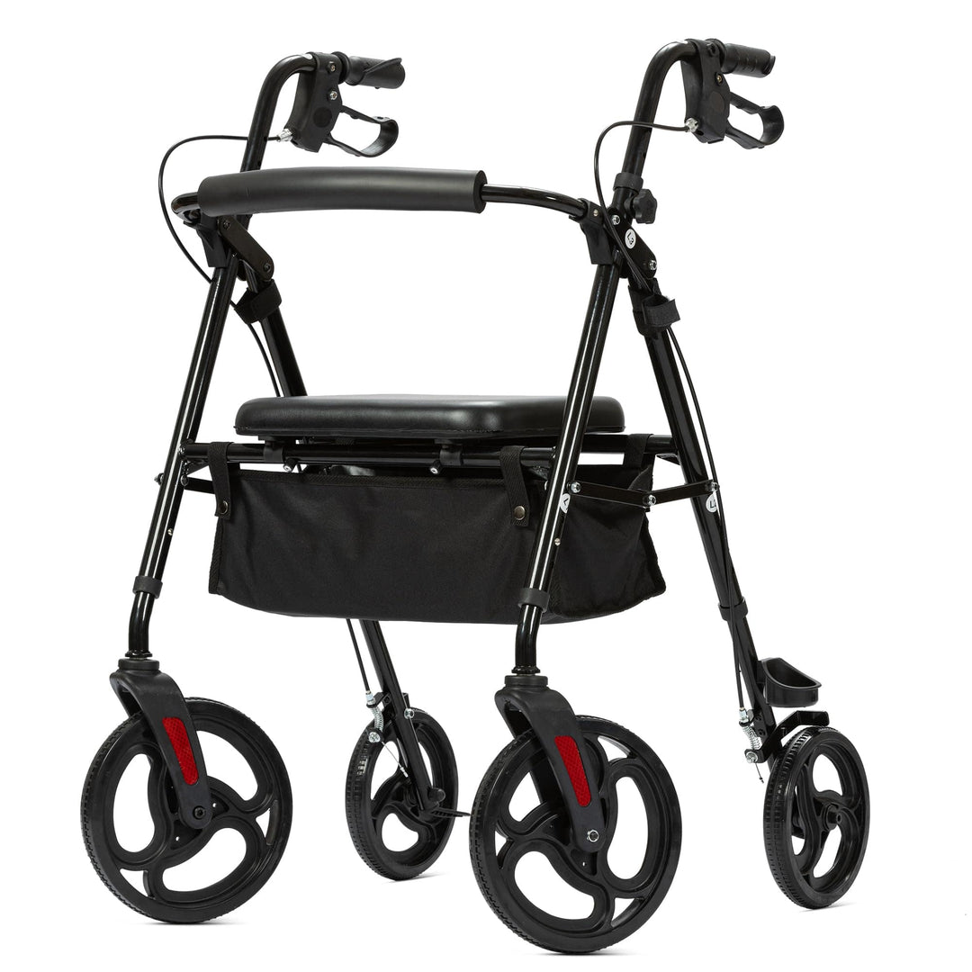 ELENKER ® YF-9007B Rollator Walker with 10” Wheels, Sponge Padded Seat ...