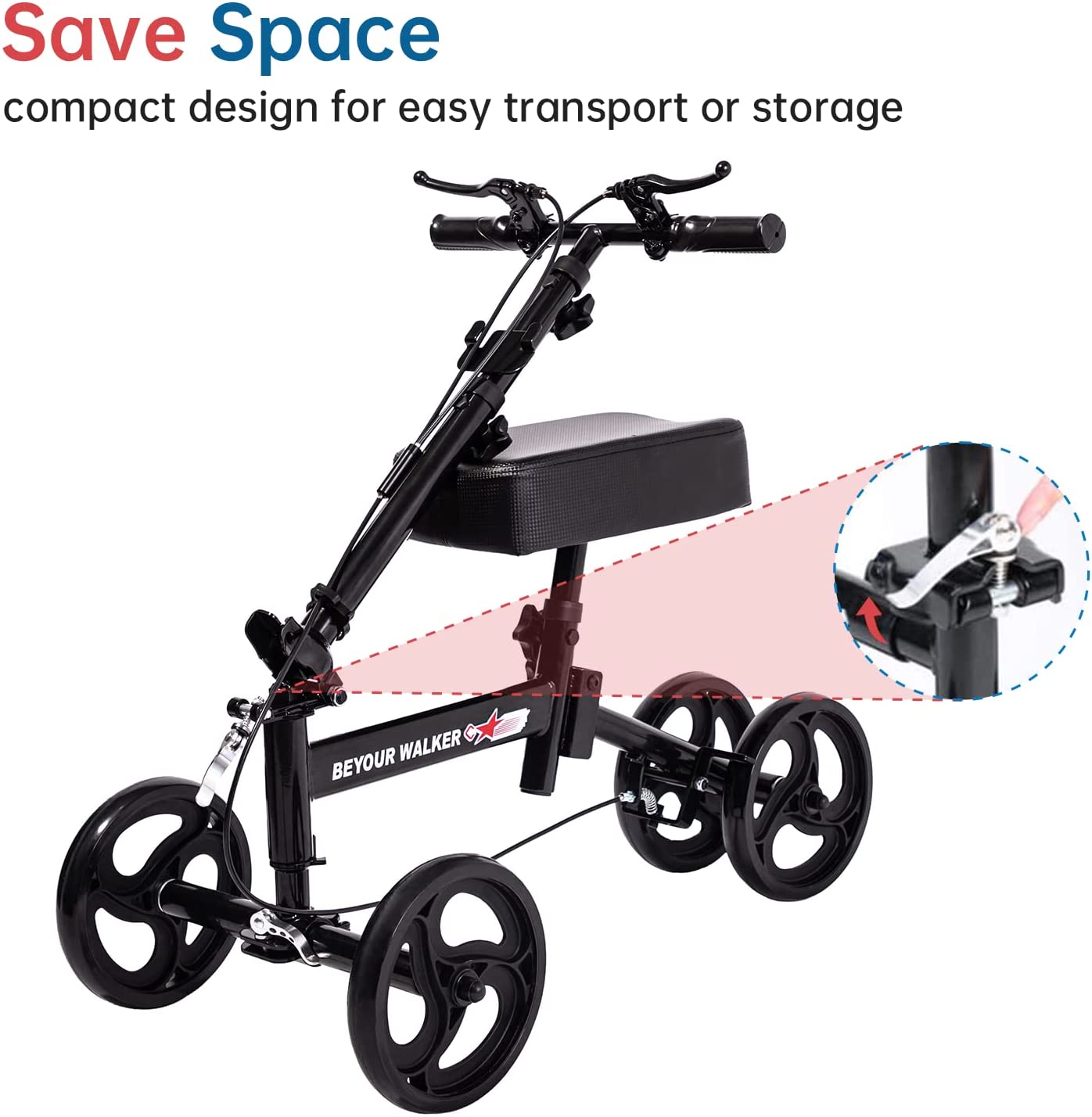 ELENKER® Knee Walker Scooter for Foot/Ankle/Leg Injuries & Recovery