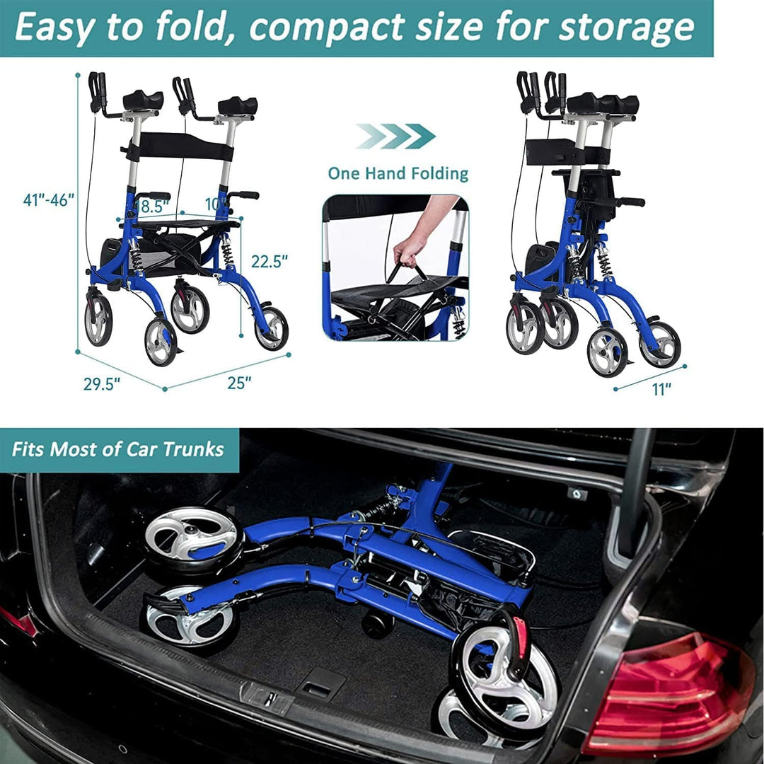 ELENKER® Upright Rollator Walker Stand – Elenker