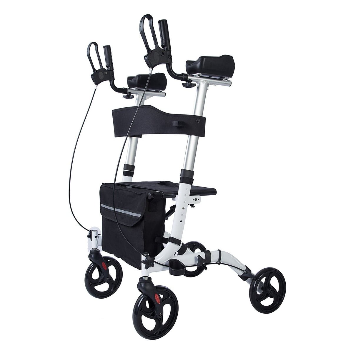 ELENKER® Upright Walker Stand Up Folding Rollator Walker Back Erect ...